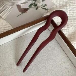 Plain Hair Pin 06# - Wine Red | Mentosi 259835084