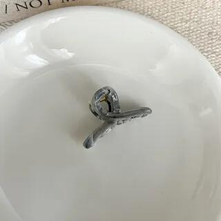 Bow Resin Hair Claw Clips 4170-6 - & Gray & White | Sesori by Sesori