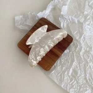 Acetate Hair Claw White | Mentosi 261005038
