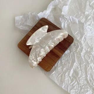 Acetate Hair Claw White | Mentosi by Mentosi