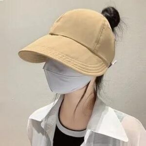 Plain Open Top Sun Hat Khaki 261005091