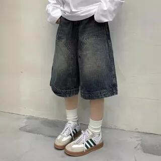 Mid Rise Washed Denim Shorts Blue | Jerolenea by Jerolenea