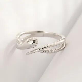 Couple Matching Serpent Open Ring J598 - Women - Silver | Tinseltown by Tinseltown