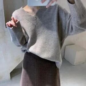 Grey Off Shoulder Sweatshirt fashion styling inspiration