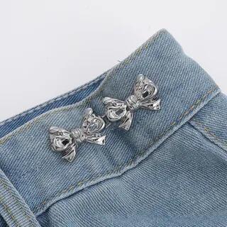 Decorative Bow Waist Adjuster Gunmetal | Poyol by Poyol