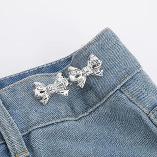 Decorative Bow Waist Adjuster Silver | Poyol by Poyol