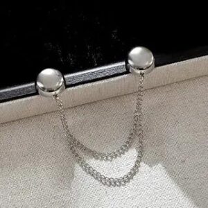 Magnetic Chain Shirt Cinch Clip (Various Designs) Silver | Ordinario 263902214