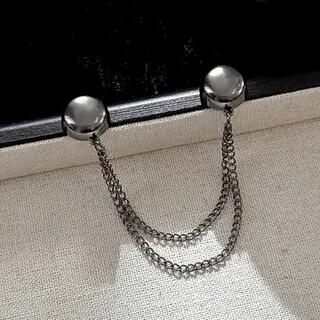 Magnetic Chain Shirt Cinch Clip (Various Designs) Gunmetal by Ordinario