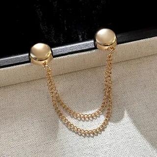Magnetic Chain Shirt Cinch Clip (Various Designs) Gold | Ordinario by Ordinario