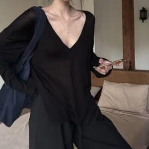Black Long Sleeve Blouse fashion styling inspiration