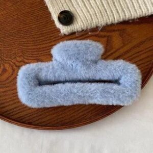 Fluffy Cutout Hair Claw Blue | Kiren 264771904