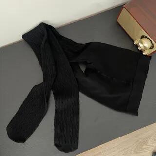 Jacquard Tights Black by Whychunga