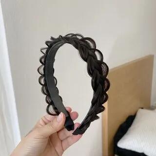 Braided Wig Headband (various designs) 08 - Black Brown by Mentosi
