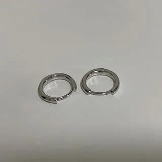 Alloy Huggie Earring / Hoop Earring (Various Designs) 1 Pair - 925 Silver Needle - Silver - 10mm by Panda Dama