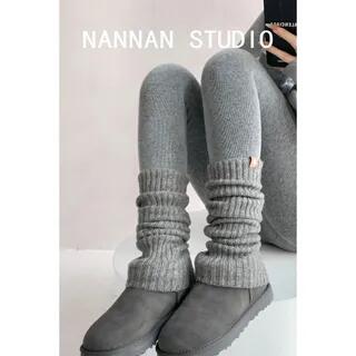 Soft-Knit Leg Warmer in 5 Colors Gray by Shira