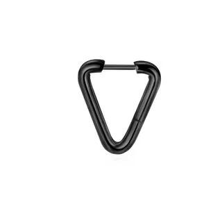 Triangle Stainless Steel Earring 1 Pc - Triangle - Black | Prushia by Prushia