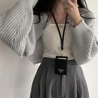 Plain Open Front Crop Cardigan Gray by Janerium