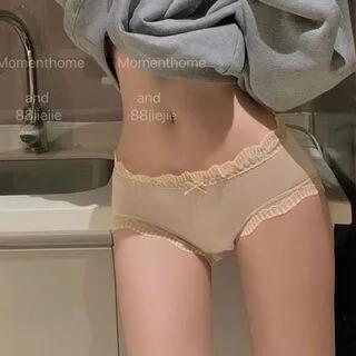 Lace Trim Panty Nude by Candyiry