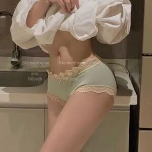 Lace Trim Panty Green 272596788