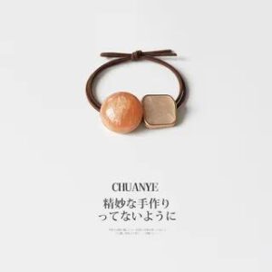 Patterned Geometric Hair Tie 02 - Pink | Kawano 273646936