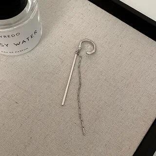 Alloy Fringed Cuff Earring 1 Pc - Left Side - Clip On Earring - Silver by Show Mind