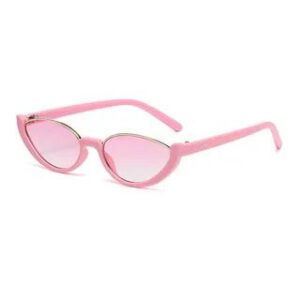 Small Oval Semi-Rimless Sunglasses C2 - Pink | Aisyi 276409465