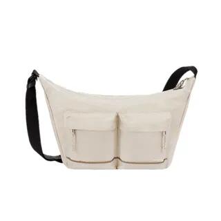 Safe Cross Body Bag L - 2 Colors Light Beige by Branden