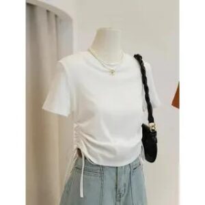 White Crew Neck Tee fashion styling inspiration