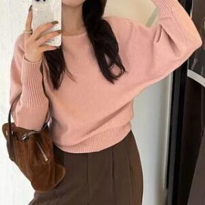 Pink Off Shoulder Sweater fashion styling inspiration