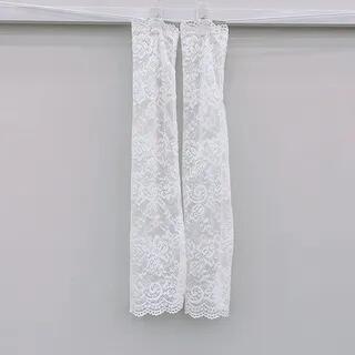 Lace Sun Protection Arm Sleeves White by Bolgivy