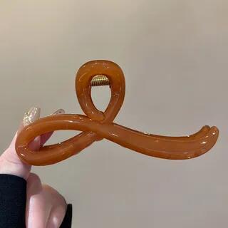 Acrylic Hair Claw Clip Caramel | Show Mind by Show Mind