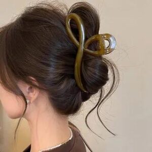 Acrylic Hair Claw Clip Olive Green | Show Mind 278955522