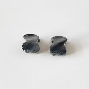 Set of 2: Acetate Mini Hair Claw Set of 2 - Gray & Back | Allyrinta 279165269