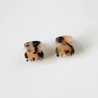 Set of 2: Acetate Mini Hair Claw Set of 2 - Tortoiseshell | Allyrinta by Allyrinta
