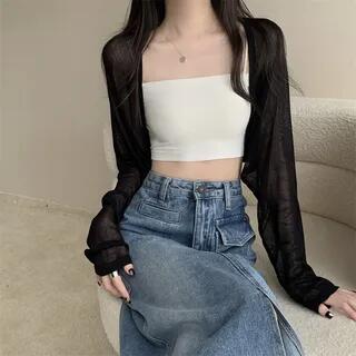 Open Front Plain Top Black by Moon City