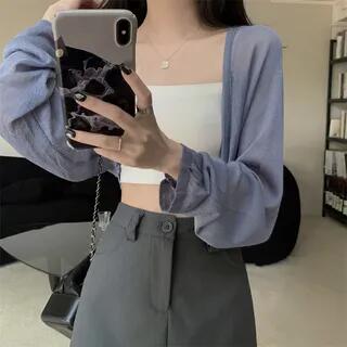 Open Front Plain Top Blue by Moon City