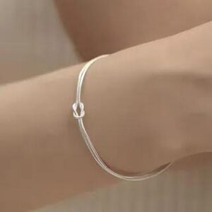 Knot Layered Bracelet Silver | Parskletie 279304760