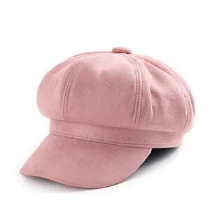 Plain Newsboy Cap Pink by Nikifa