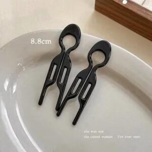 Hair Pin Set 1 Pair - Black | Rodiv 279696864