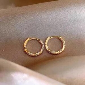 Hoop Earring 1 Pair - Gold | Parskletie 279809935