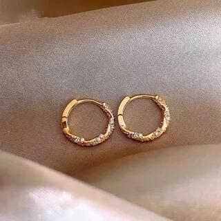 Hoop Earring 1 Pair - Gold | Parskletie by Parskletie