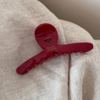 Acetate Hair Claw Clip Plain - Red | Koi Kawaii by Koi Kawaii