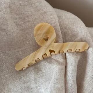 Acetate Hair Claw Clip Plain - White | Koi Kawaii by Koi Kawaii