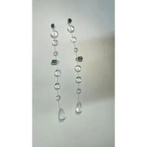 Droplet Pendant Necklace / Choker / Lariat Necklace / Dangle Earring / Bracelet (Various Designs) 01 - 1 Pair - Earring - Transparent 280131895