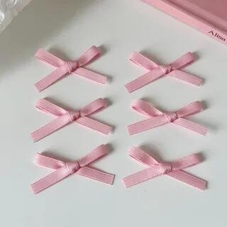Set of 6: Ribbon Hair Clip Set of 6 - Pink | Malnia Home by Malnia Home