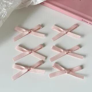 Set of 6: Ribbon Hair Clip Set of 6 - Nude Pink | Malnia Home by Malnia Home