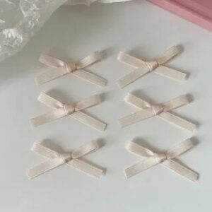 Set of 6: Ribbon Hair Clip Set of 6 - Beige | Malnia Home 280218585