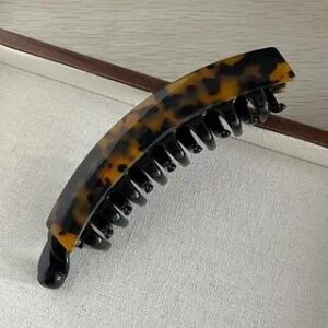 Patterned Banana Clip Yellow & Black | moliveny 280524846