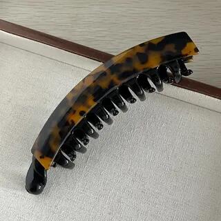 Patterned Banana Clip Yellow & Black | moliveny by moliveny