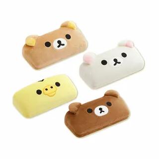 Rilakkuma Plush Eyeglasses Case Chairoikoguma - H100×W210×D60mm by San-X